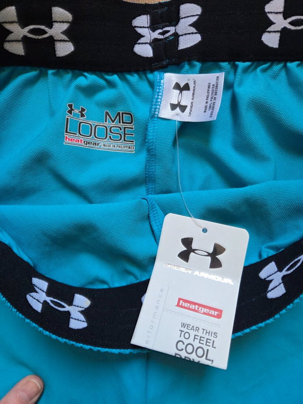 NWT Under Armour: Women's Fly By 2.0 running shorts in Teal, medium - Picture 6 of 7